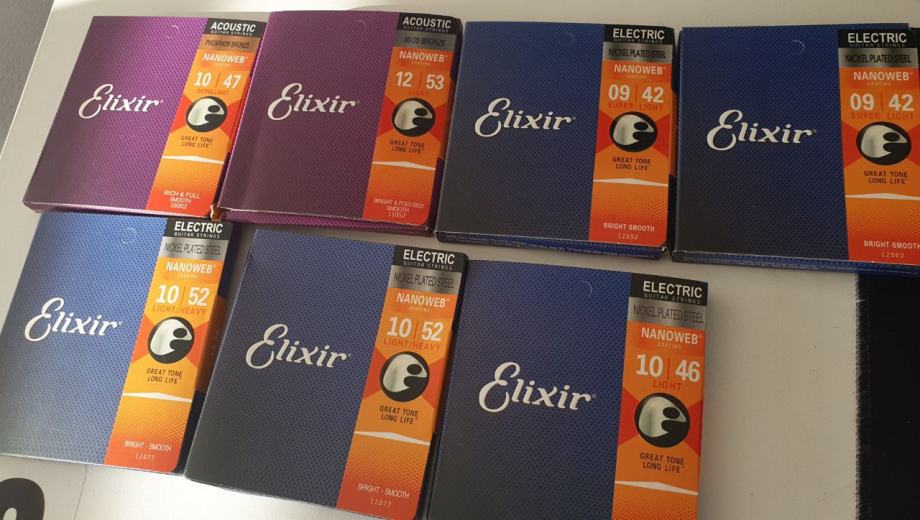 Elixir zice za elektricnu i akusticnu gitaru