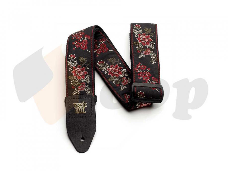 Ernie Ball 4142 Jacquard Red Rose remen za gitaru