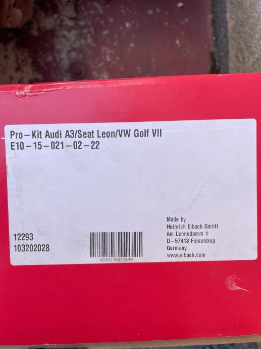 Eibach Pro Kit Opruge Bile Na Golfu Gti