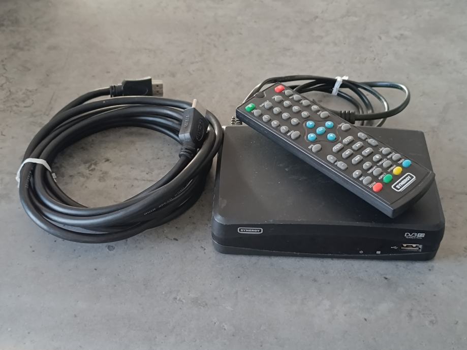 Digitalni prijemnik tuner SYNERGY T-1224 DVB-T/T2 HEVC 265 LAN