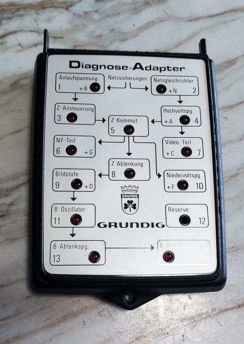 Retro GRUNDIG Diagnose Adapter Diagnose-Adapter za stare TV-e