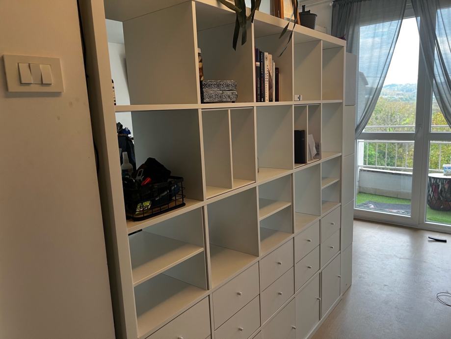 IKEA Kallax regal 182x182 (5x vrata, 5x ladice, 5x razdjelnika)