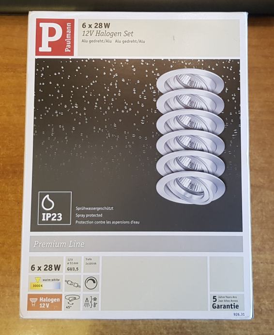 Ugradbene lampe Paulmann 6 komada - Premium linija IP23