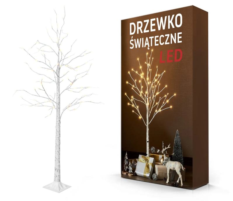 BOŽIĆNO JELCE LED BREZA 180CM CD007-96