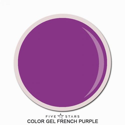 5 STARS COLOR GEL FRENCH PURPLE