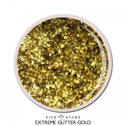 5 STARS EXTREME GLITTER UV/LED GEL GOLD