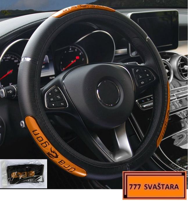 Navlaka za volan automobila - narančasta - m3