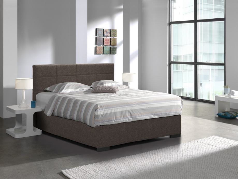 KREVET BOXSPRING tapecirani NOVI (madrac + nadmadrac)