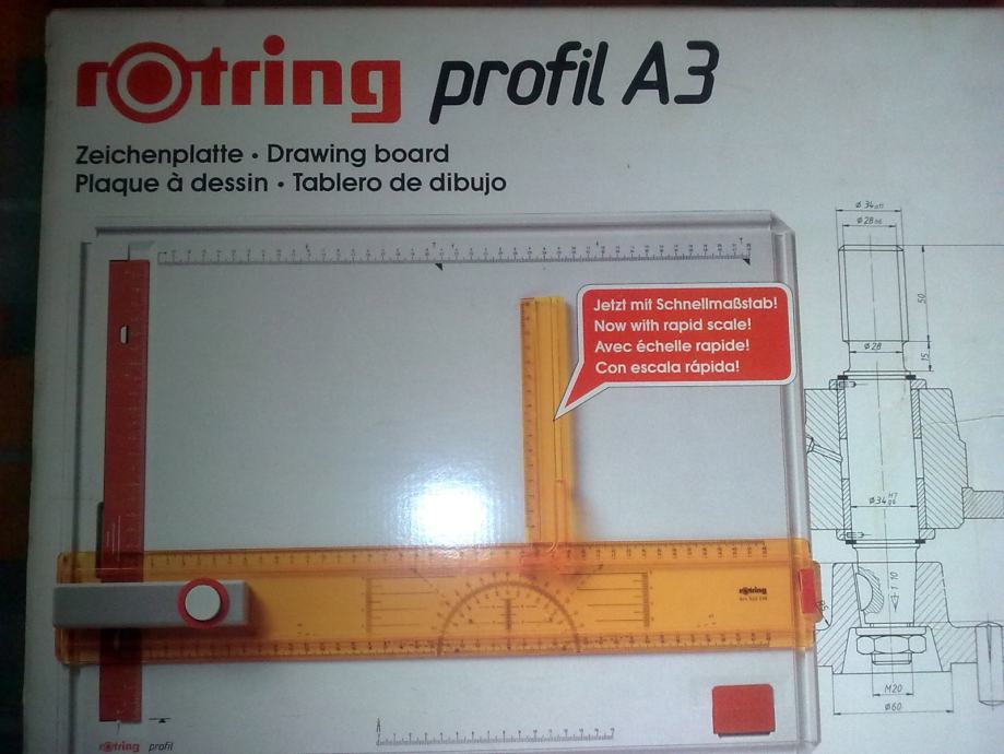 CRTAĆA PLOČA ROTRING profil A3 (Art.522 231)