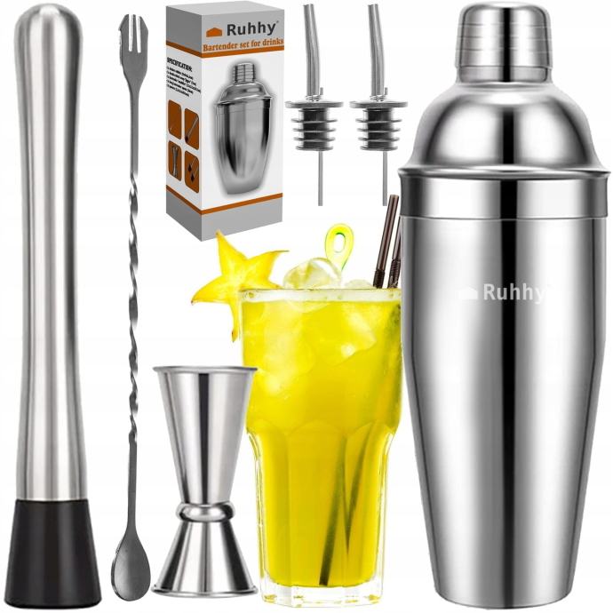 Inox 6-dijelni barmen koktel set 700ml