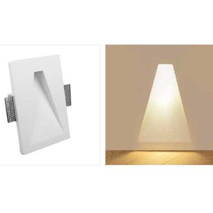 LED ugradbena dekorativna svjetiljka za suhozid 250x180mm 3000K