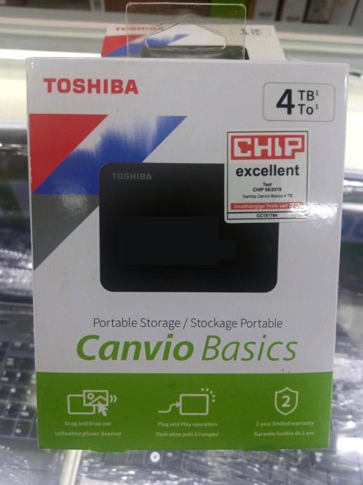 Toshiba prijenosni hard disk 4tb 2,5"