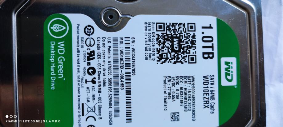 WD hard disk 1 tb