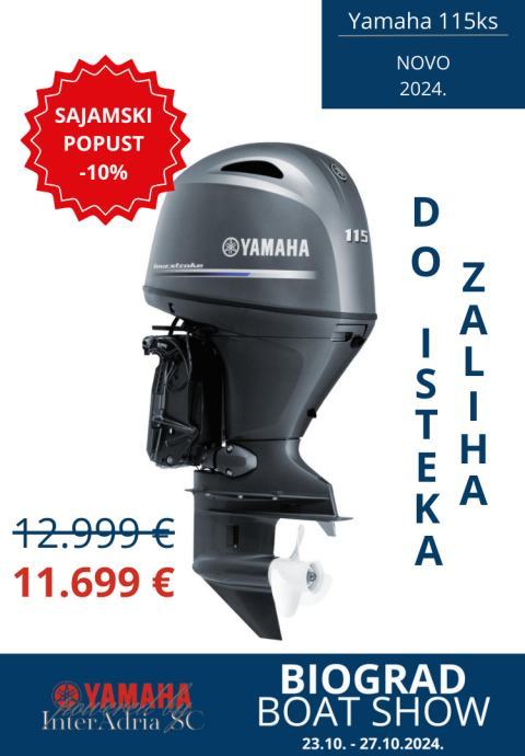 Vanbrodski motor YAMAHA 115 KS - AKCIJSKA CIJENA DO 04.11. !!