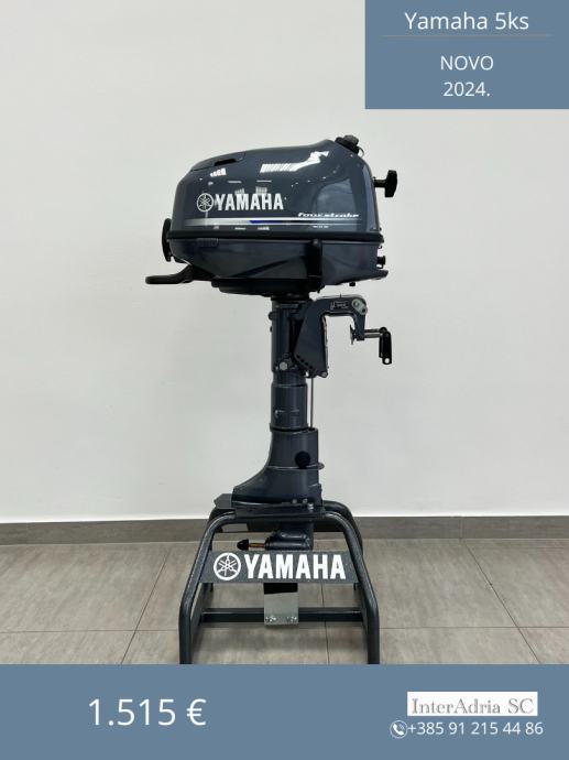 Vanbrodski motor YAMAHA 5 KS - NOVO