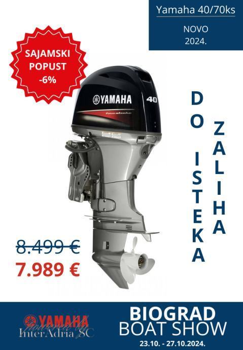 Vanbrodski motor YAMAHA 70 KS - AKCIJSKA CIJENA DO 04.11. !!