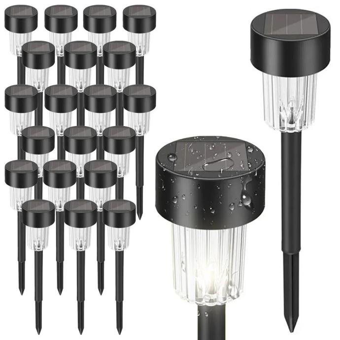 LED SOLARNA SVJETILJKA P60258 CRNA - SET OD 20 KOMADA