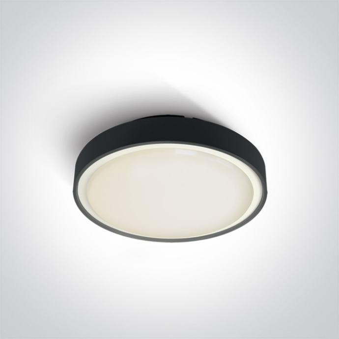 One Light vanjska stropna svjetiljka E27 12W IP65 crna 67280E/B