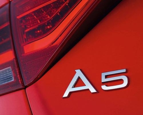 AUDI **A5** chrom emblem, logo