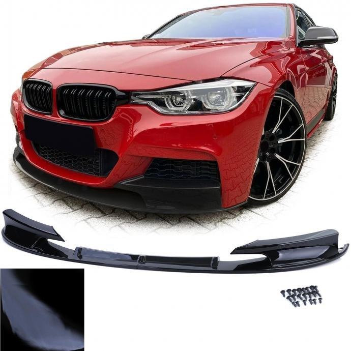 BMW 3 F30 F31 2011+ prednji M performance spojler lip crni sjajni