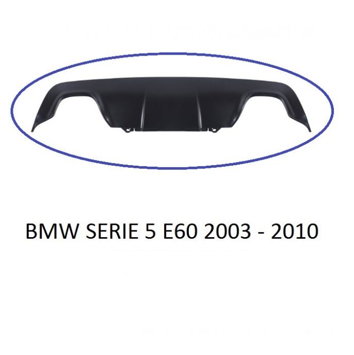 BMW 5 E60 zadnji diffuzor duplex dupli ispuh