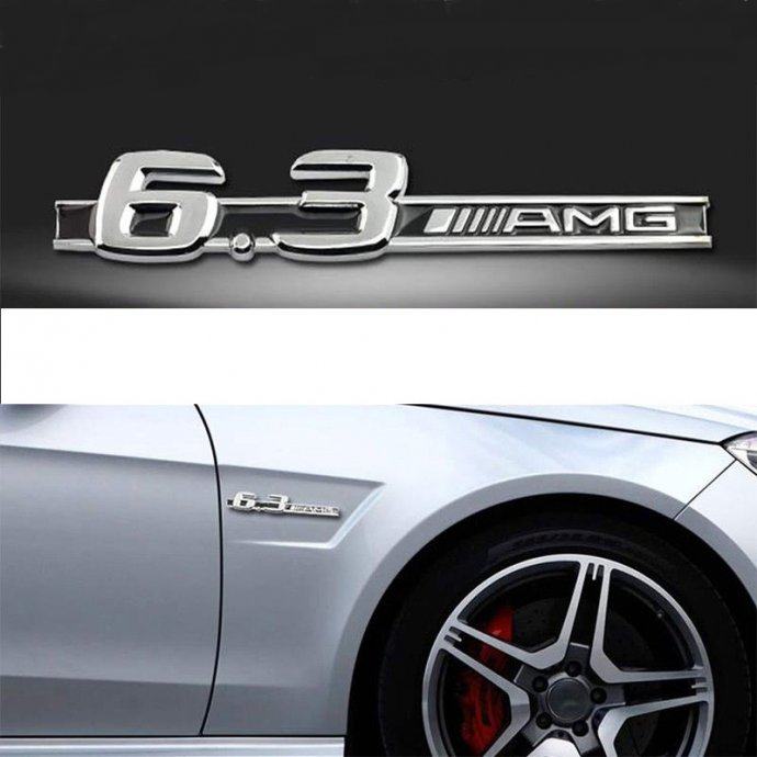 Mercedes 6.3 AMG metalna naljepnica, logo, emblem, oznaka