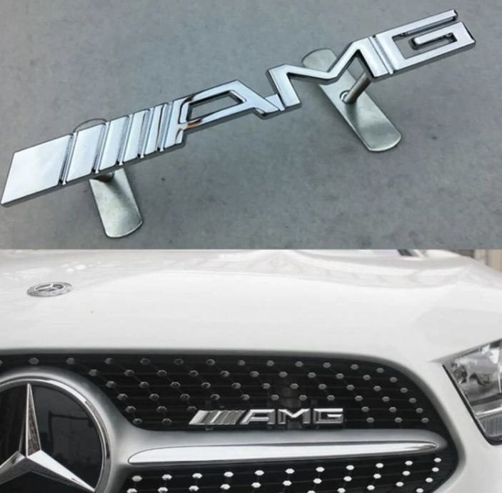 Mercedes-Benz AMG Slova Znak Logo Amblem PREDNJI Maska Gril