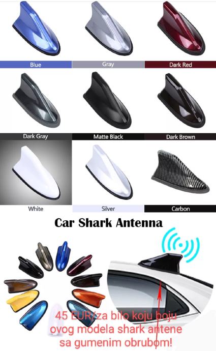 HIGH QUALITY/SHARK AUTO ANTENE/UNIVERZALNA,SA POBOLJŠANOM ELEKTRONIKOM