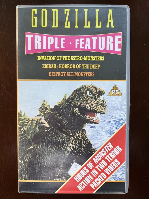 GODZILLA TRIPLE FEATURE - VHS