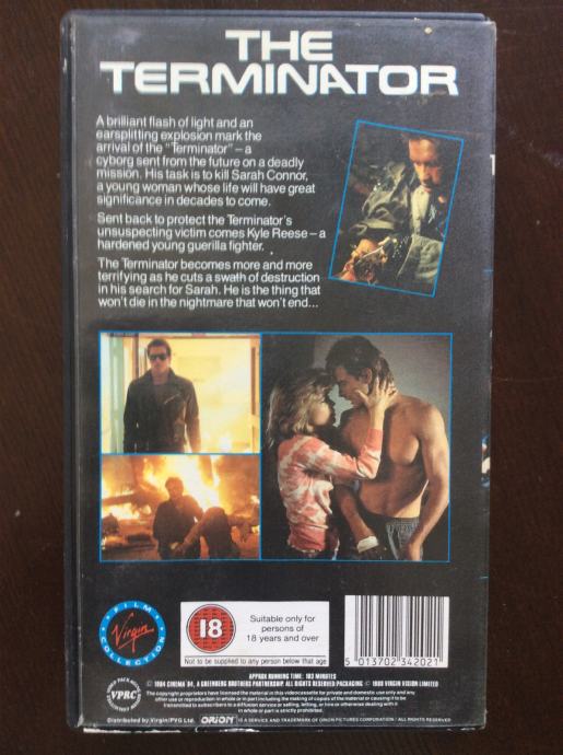 James Cameron: THE TERMINATOR - VHS