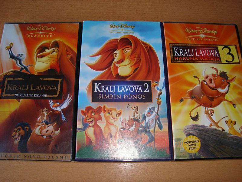 VHS Kralj lavova 1,2,3