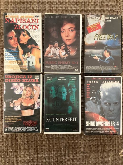 Lot 6 Big Box VHS kaseta