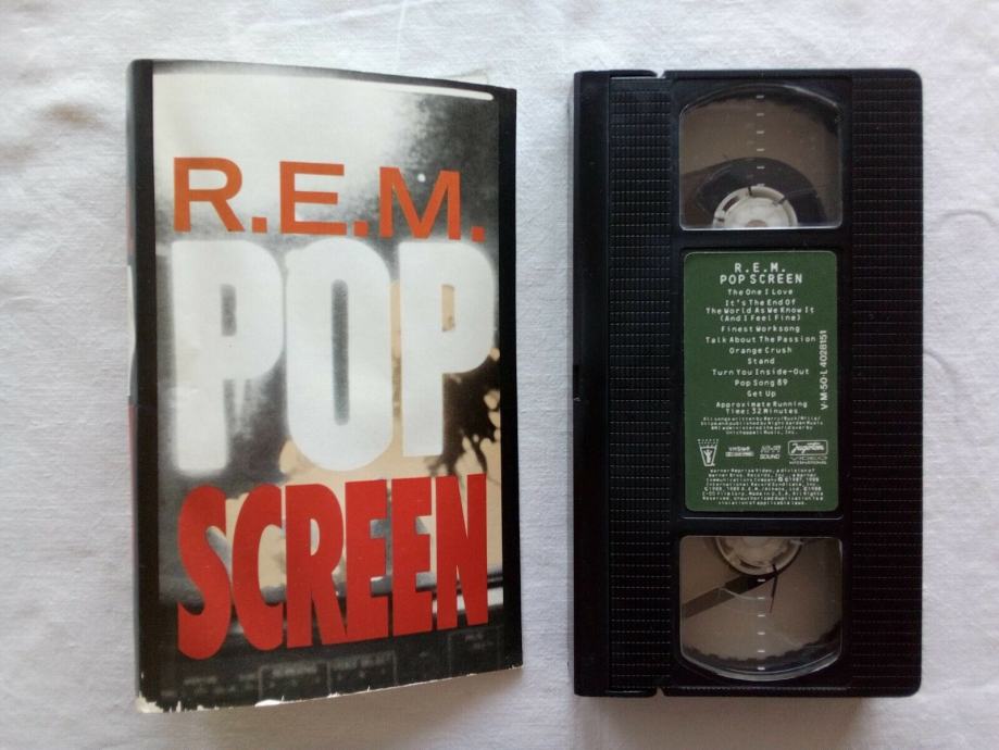 R.E.M. "Pop Screen", VHS PAL kaseta, Jugoton 1990.