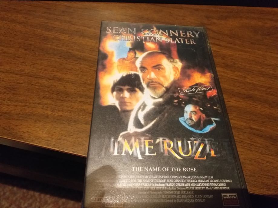 VHS IME RUŽE THE NAME OF THE ROSE SEAN CONNERY