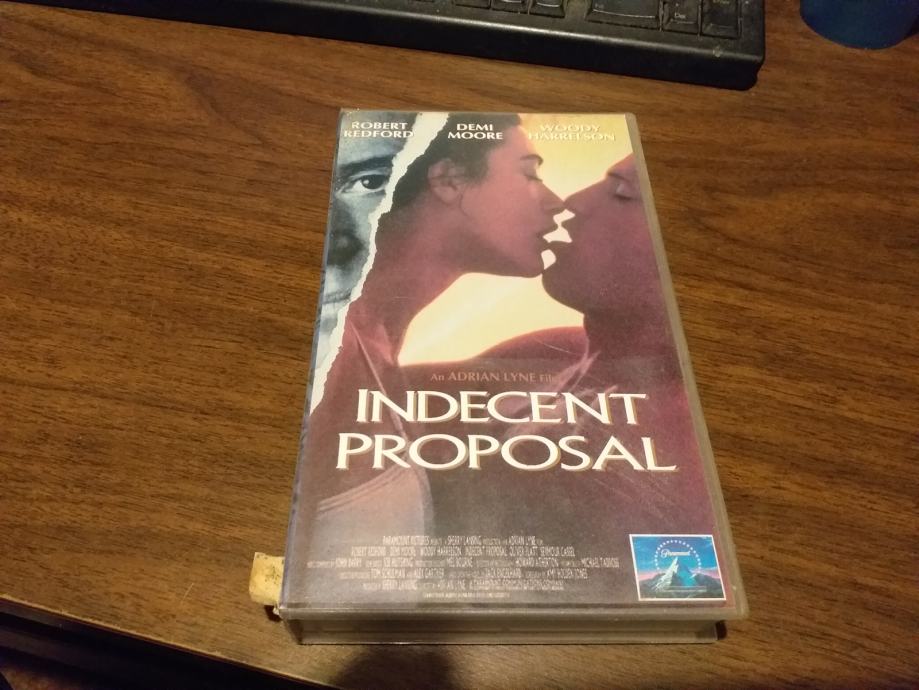 VHS INDECENT PROPOSAL NEMORALNA PONUDA ROBERT REDFORD DEMI MOORE