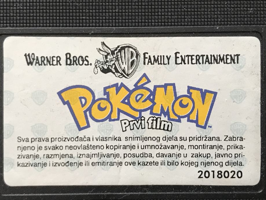 VHS Pokemon prvi film | 2filma: Mewtwo Strikes Back+ Pikachus Vacation