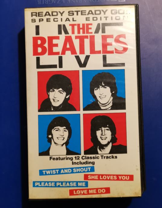 VHS kaseta THE BEATLES LIVE