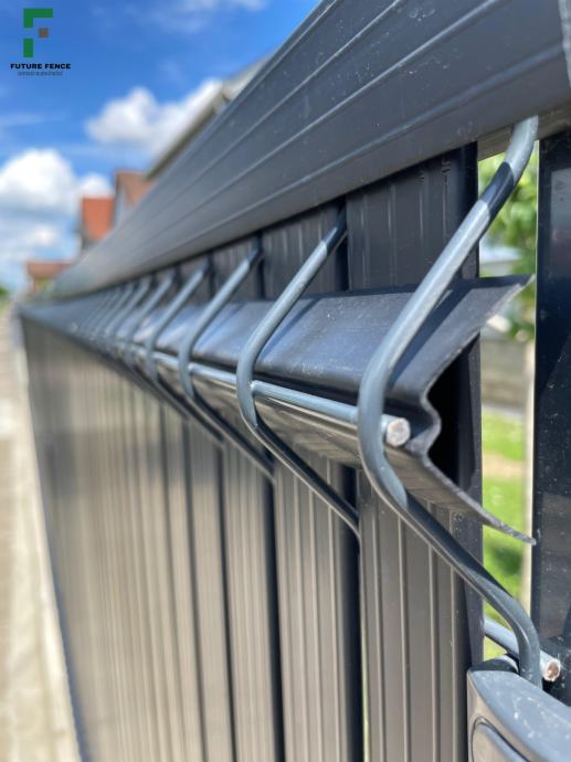 PVC letvice za ogradu (za 3D panele) – 203x205 cm – vertikalna ispuna❗