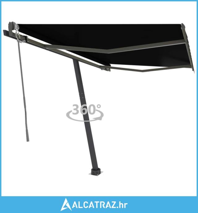 Samostojeća automatska tenda 350 x 250 cm antracit - NOVO