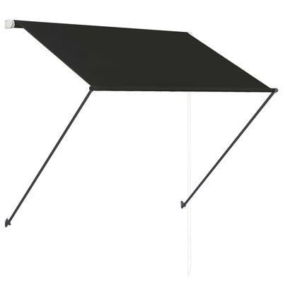 vidaXL Tenda na uvlačenje s LED svjetlima 150 x 150 cm antracit