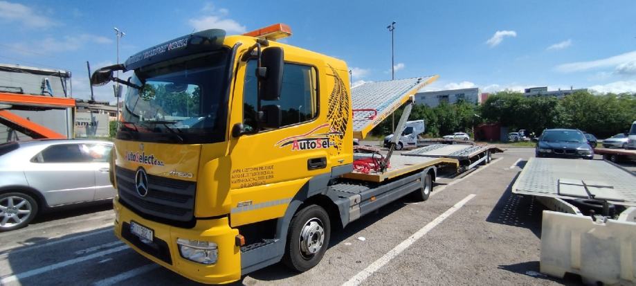 MERCEDES ATEGO 821 - AUTOTRANSPORTER - 4 VOZILA - EURO 6 - SERVISNA !, 2015 god.