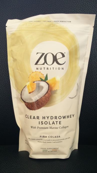 ZOE CLEAR HYDROWHEY, 454 G, pina colada