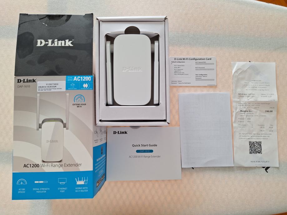 D-Link Dual band Range extender AC1200 DAP-1610