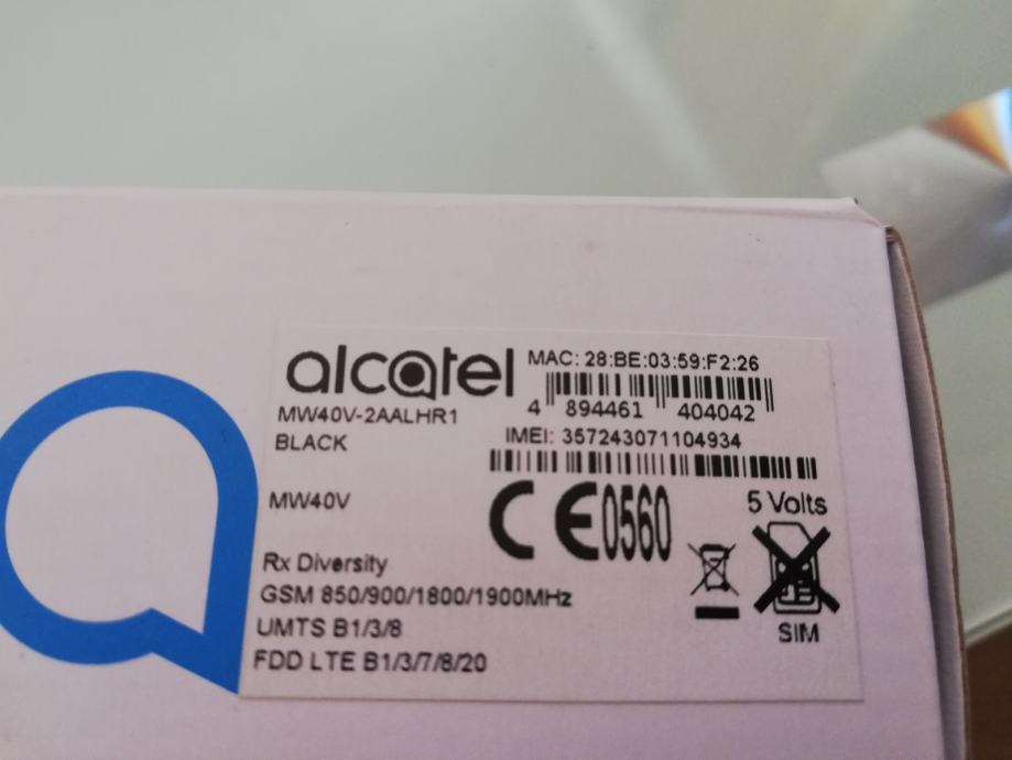 Разблокировка модема alcatel mw40v