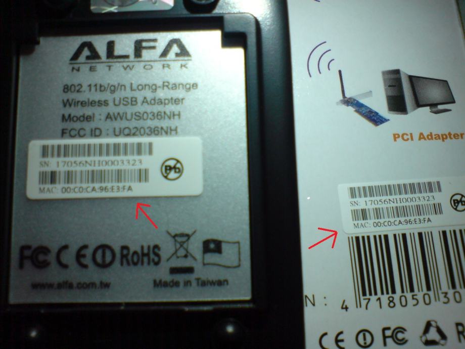 Alfa AWUS036NH 100% Original