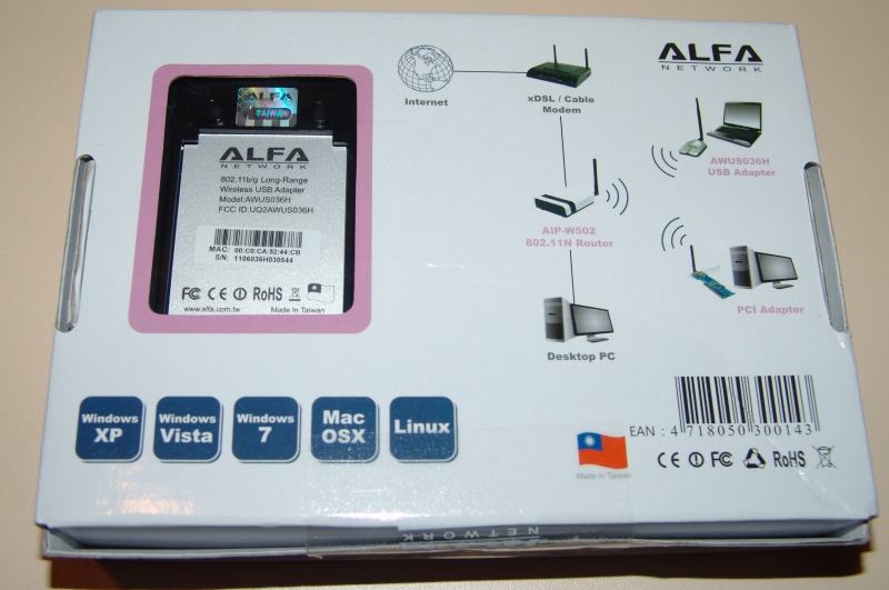 Alfa awus036h как роутер