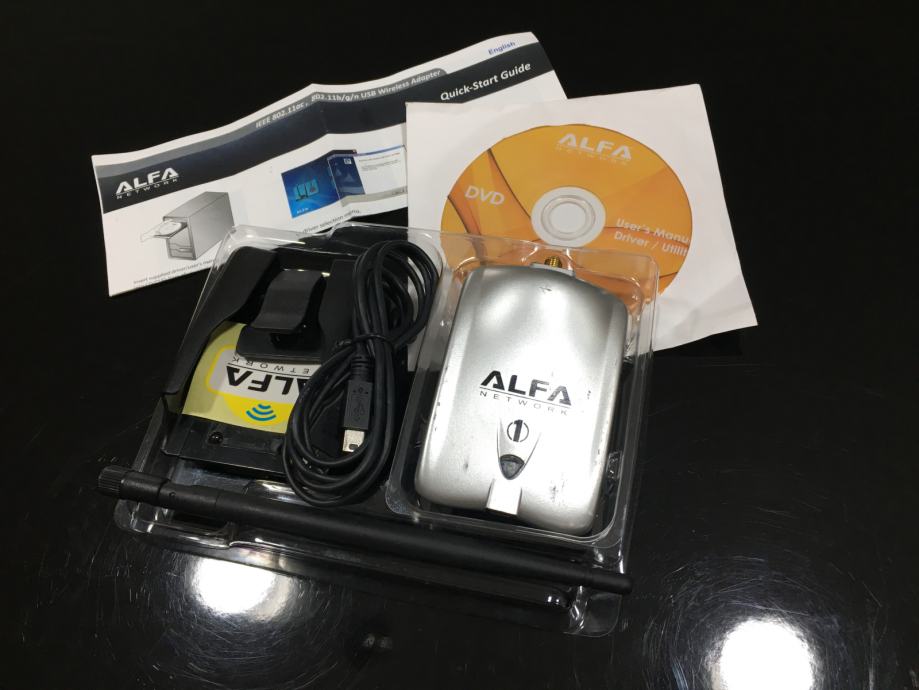 ALFA Wireless WiFi USB adapter, Antena Realtek