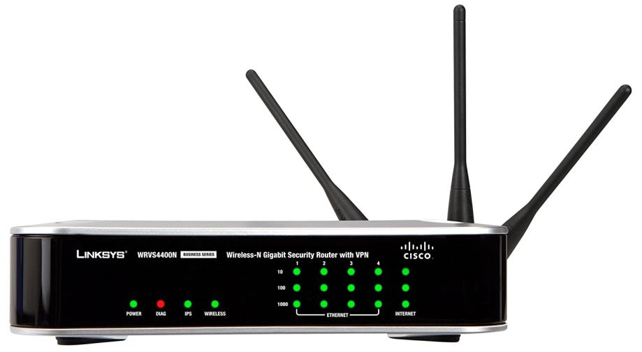 Cisco WRVS4400N Wireless-N Gigabit Security Router With VPN