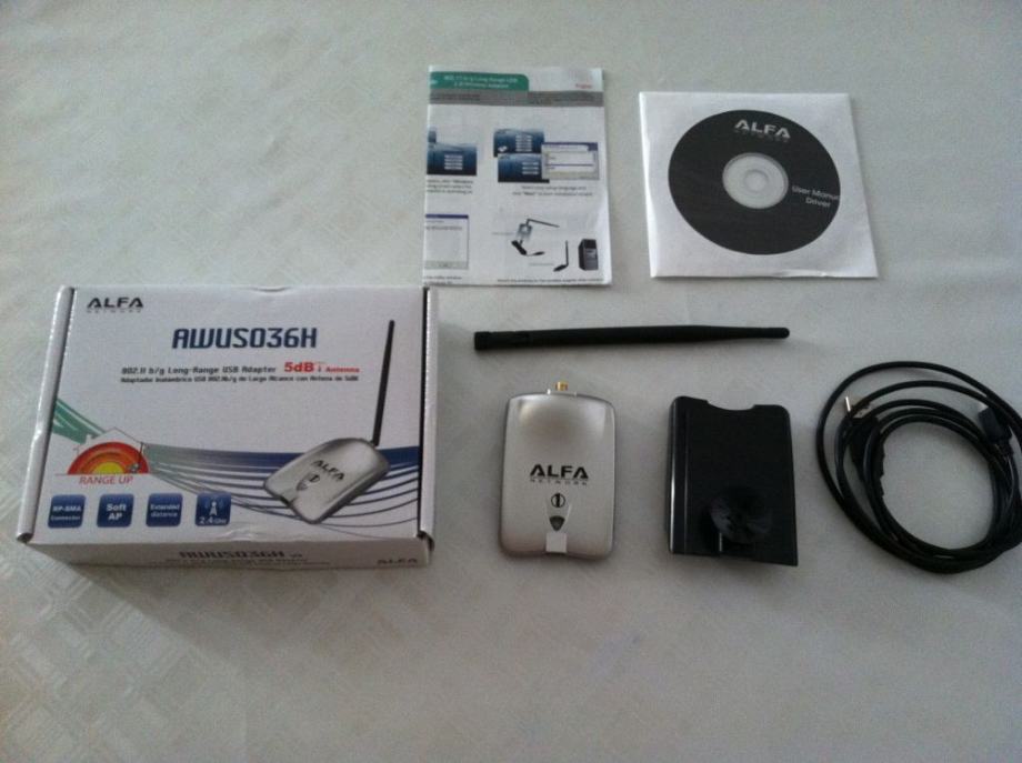 Eksterna mrežna WiFi kartica Alfa AWUS036H USB