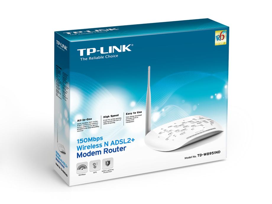 TP-Link TD-W8951NB, ADSL2+ Modem Router Annex B, router